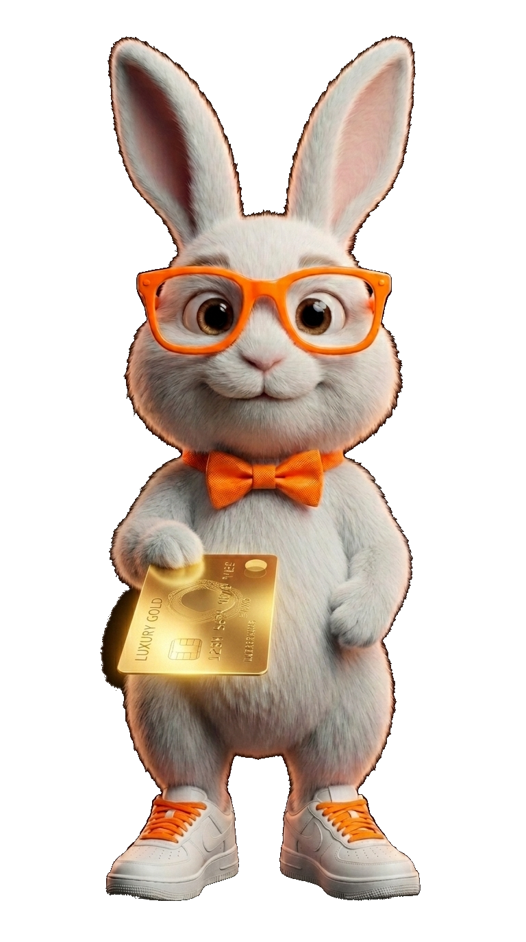 ResetCredit 3D Mascot - Gold Card